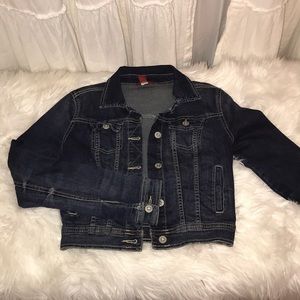 Cropped jean jacket